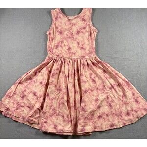 Dot Dot Smile Girls Dress Size 5/6 Pink Tie Dye Sleeveless Twirl NWT
